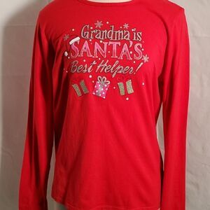 Christmas long sleeve tee, fun for Grandma.